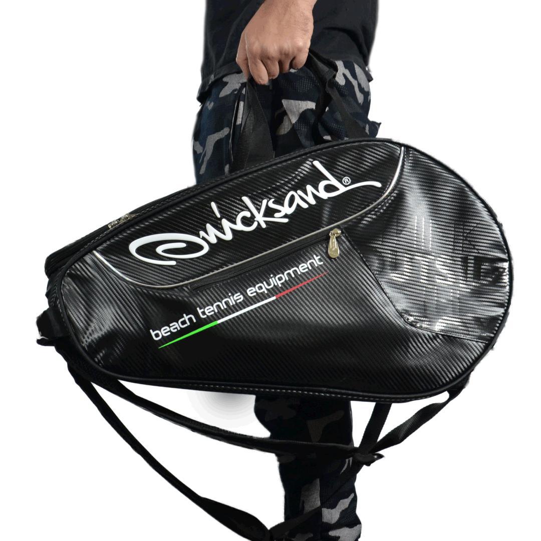 Miniatura Mochila Raqueteira Beach Tennis Quicksand Backpack Preta