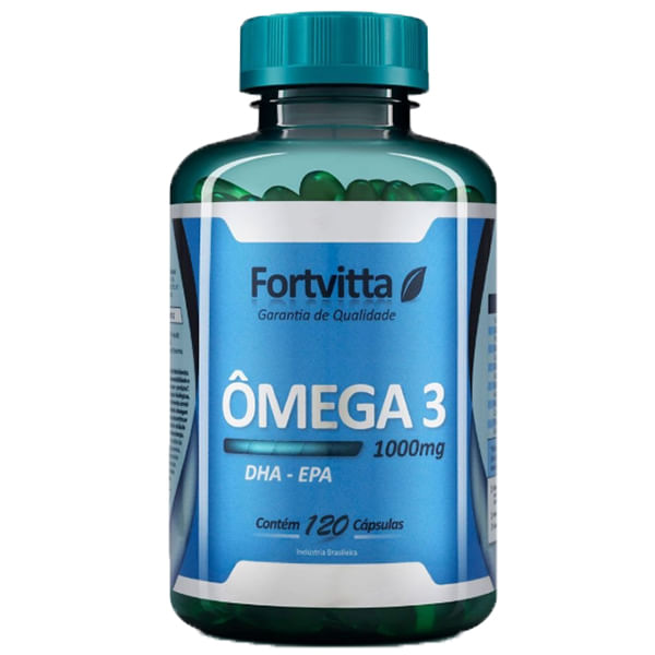 Miniatura Ômega 3 1000mg  120 cápsulas  Fortvitta