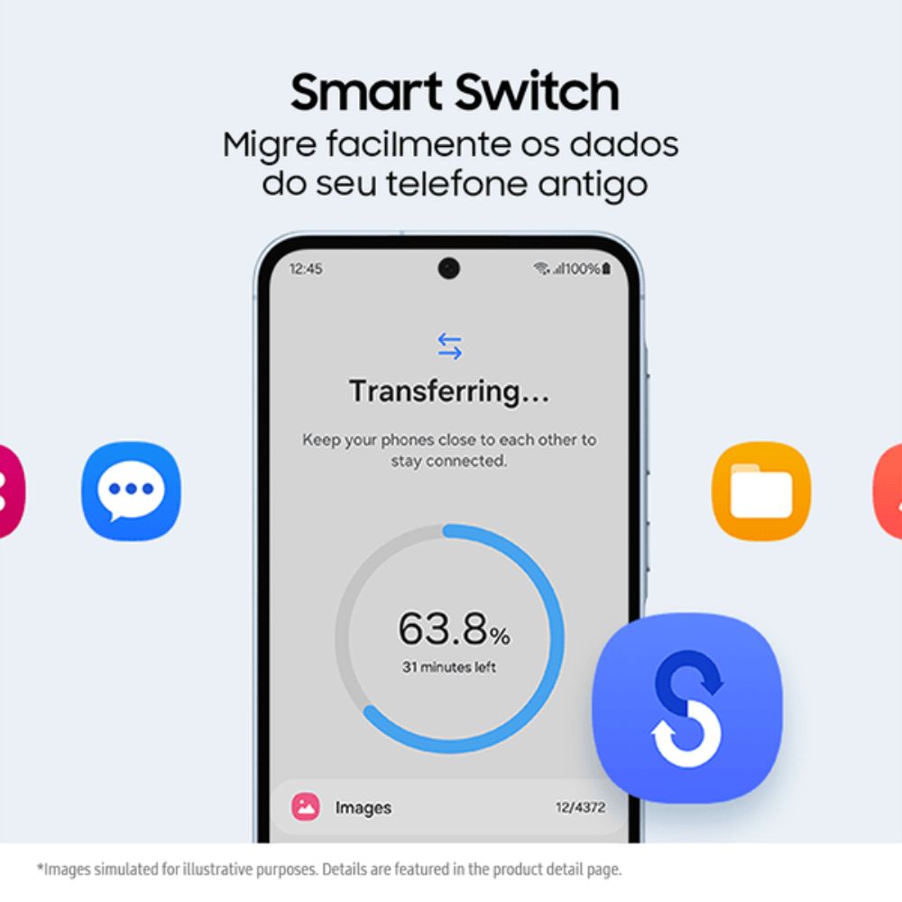Miniatura Usado: Samsung Galaxy A55 5G 128GB Azul Escuro Excelente - Trocafone