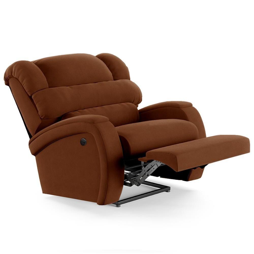 Miniatura Poltrona Do Papai Reclinável Kalie Power Elétrica Massagem Fh9 Veludo Terracota - Mpozenato