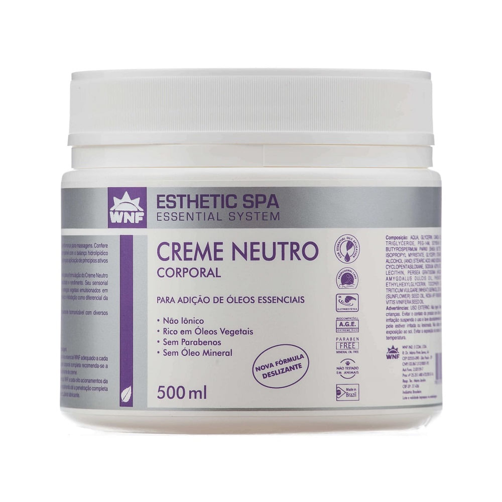 Miniatura Crem Neutro Corporal WNF 500ML