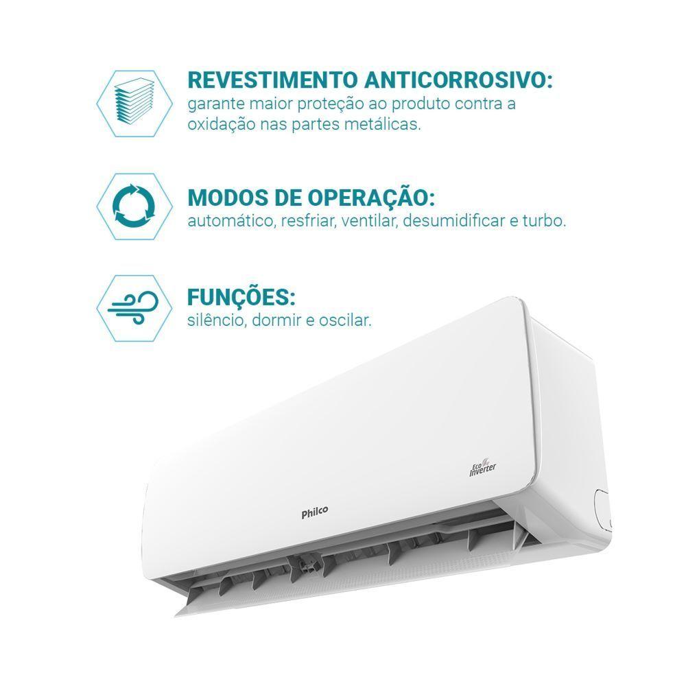 Miniatura Ar Condicionado Split Inverter Philco PAC24FC 24000 BTUs Frio 220V