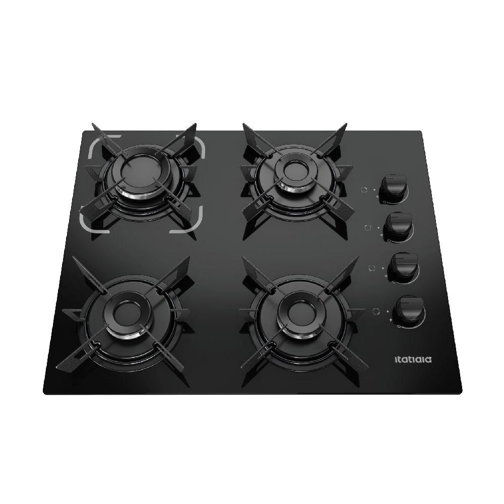 Miniatura Cooktop Itatiaia Electra 4 Bocas Vidro Preto BIVOLT 3700000351