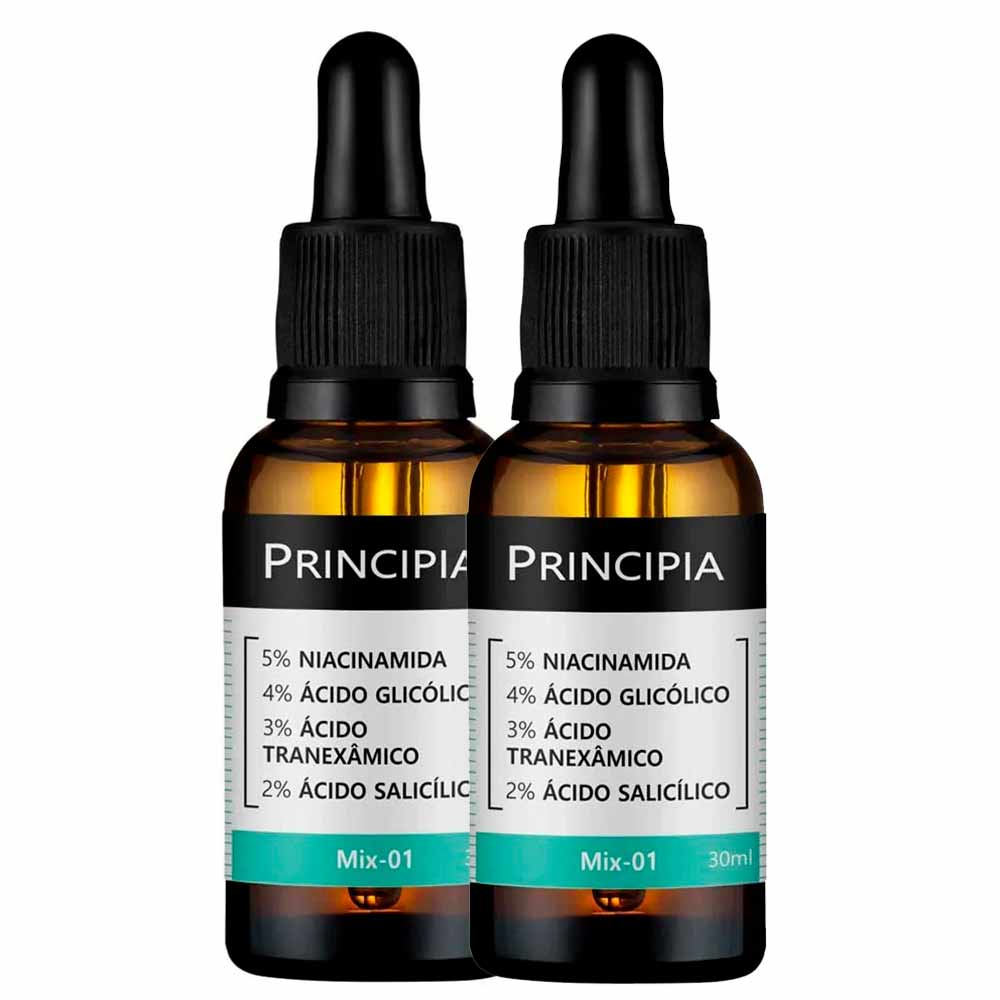 Miniatura Principia Mix-01 Kit – Sérum Facial Anti-Acne com 2 Unidades Kit