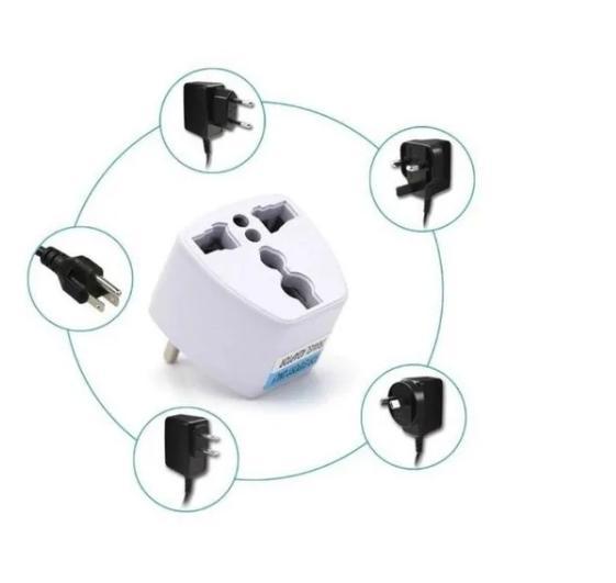 Miniatura 10 Adaptadores De Tomada Universal Padrão Europeu P Brasil