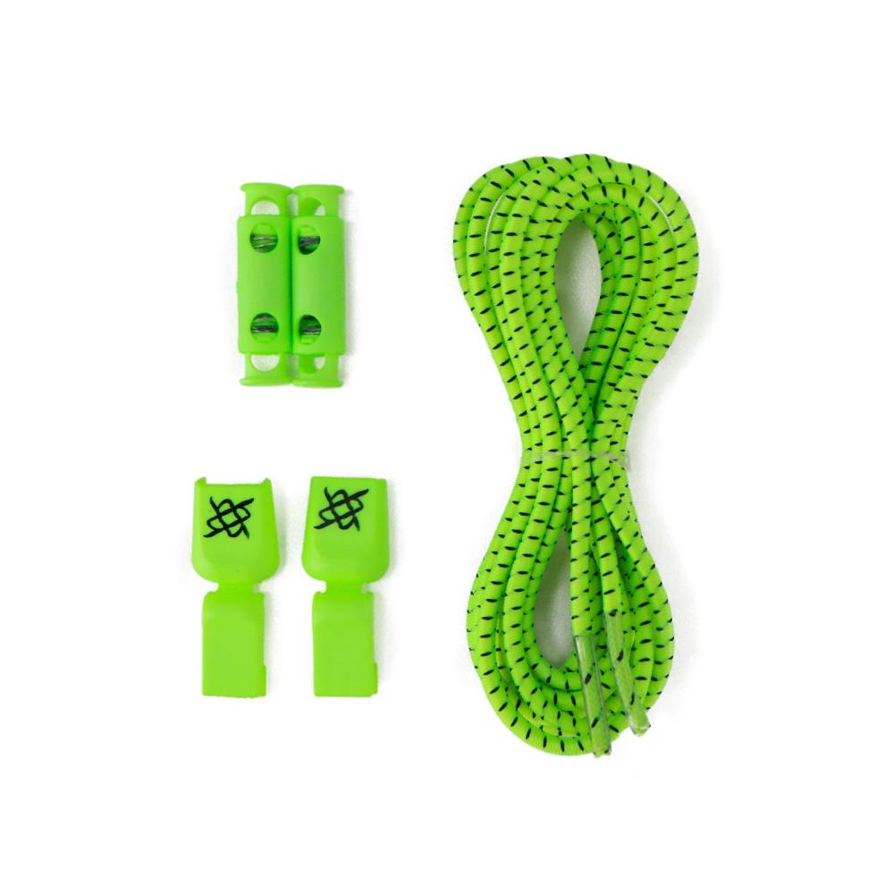 Miniatura Cadarco Elastico Hupi Laces Verde Neon Risca Preta VERDE NEON
