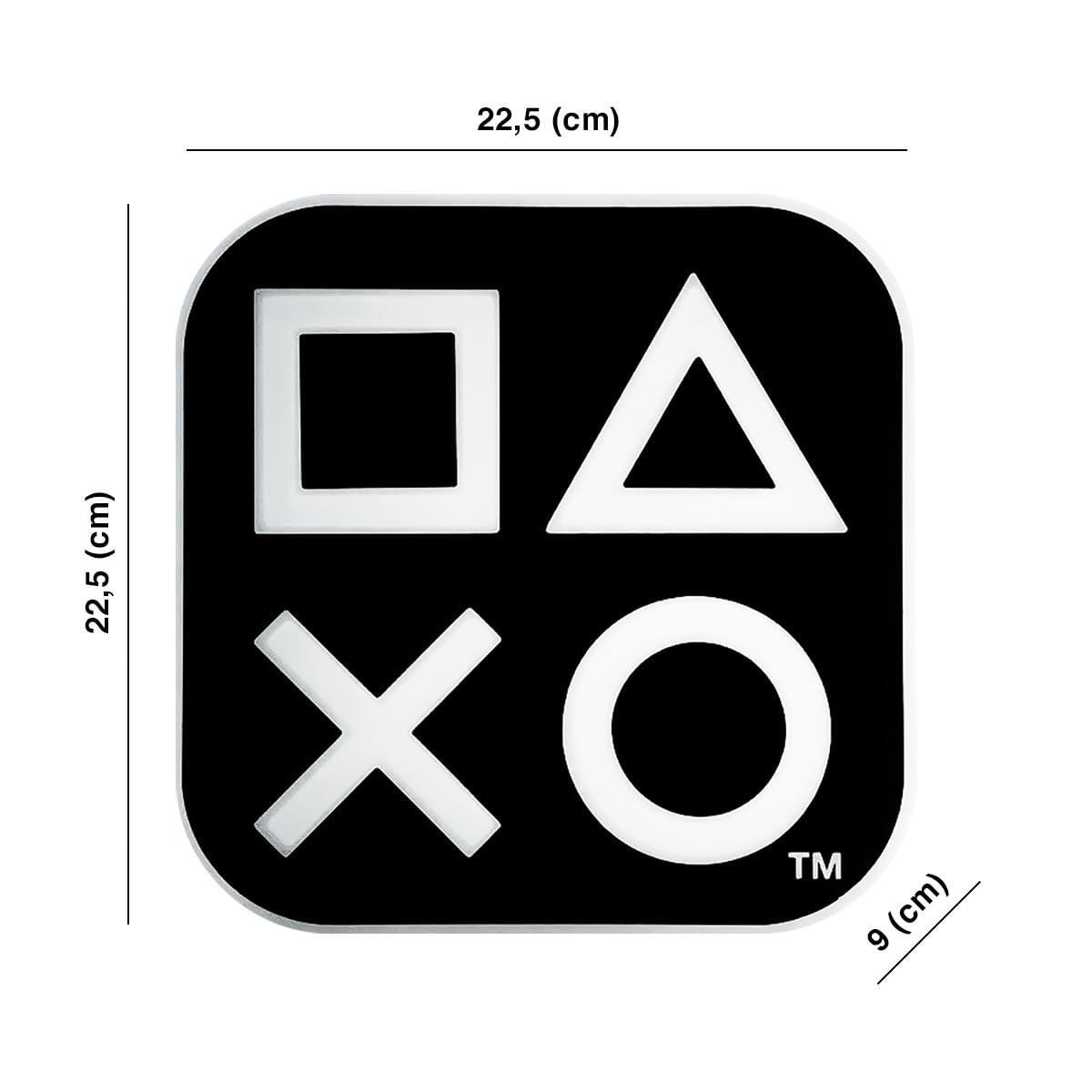 Miniatura Luminária Abajur Playstation Box Ícones Ps4