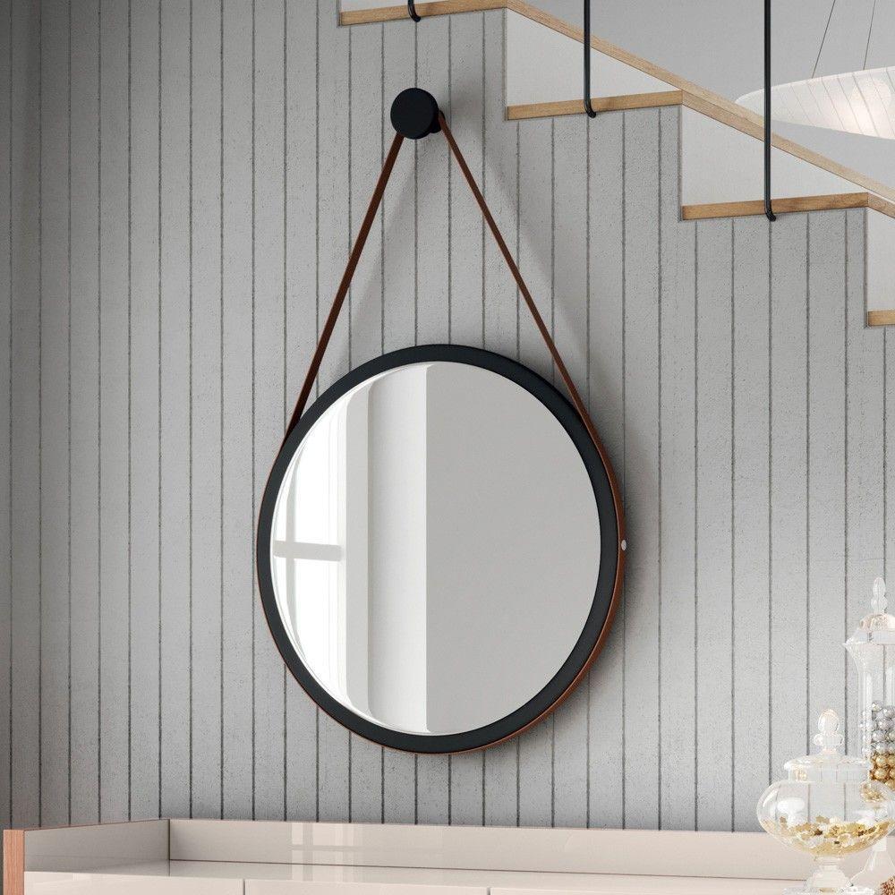 Cristaleira Portas De Vidro Rebeca E Espelho Adnet 54cm C05 Off White/freijó - Mpozenato