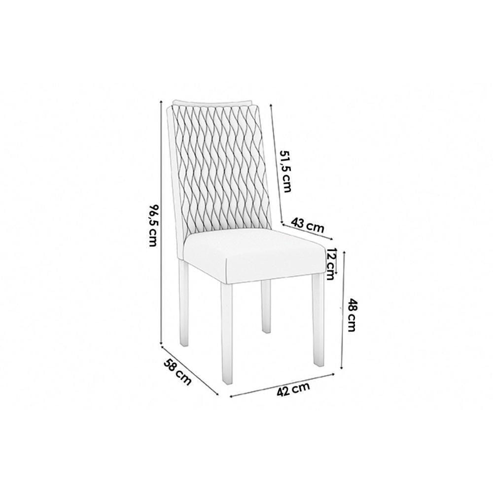 Miniatura Cadeira De Cozinha 2cad157ea Kit 6 Un Eucalipto Suede Marrom A033
