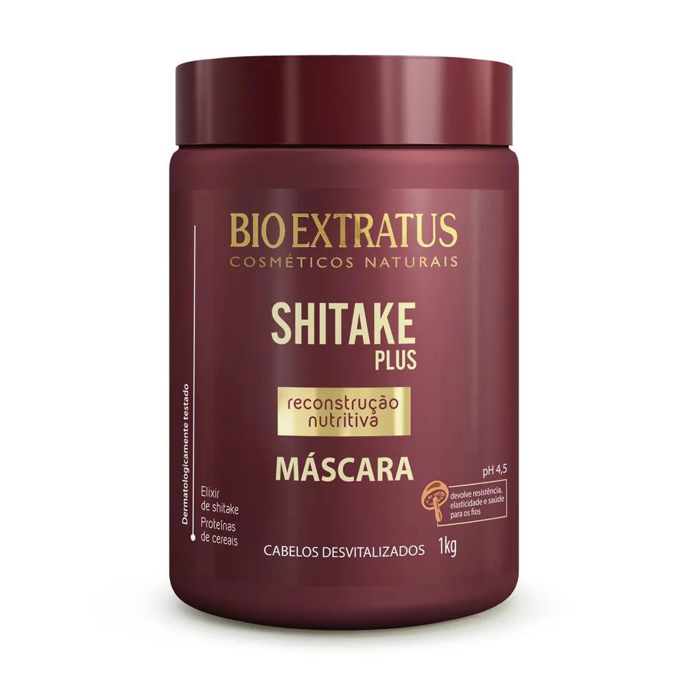 Miniatura Kit Bio Extratus Shitake Plus Sh. Cond. Máscara 1L/Kg Elixir