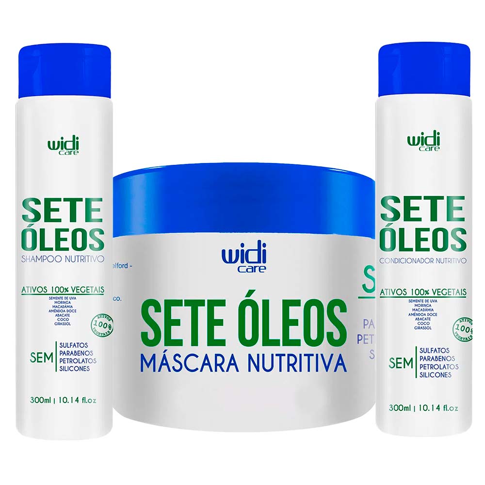 Miniatura Widi Care Nutritivo Sete Oleos Kit – Shampoo + Condicionador + Máscara Kit