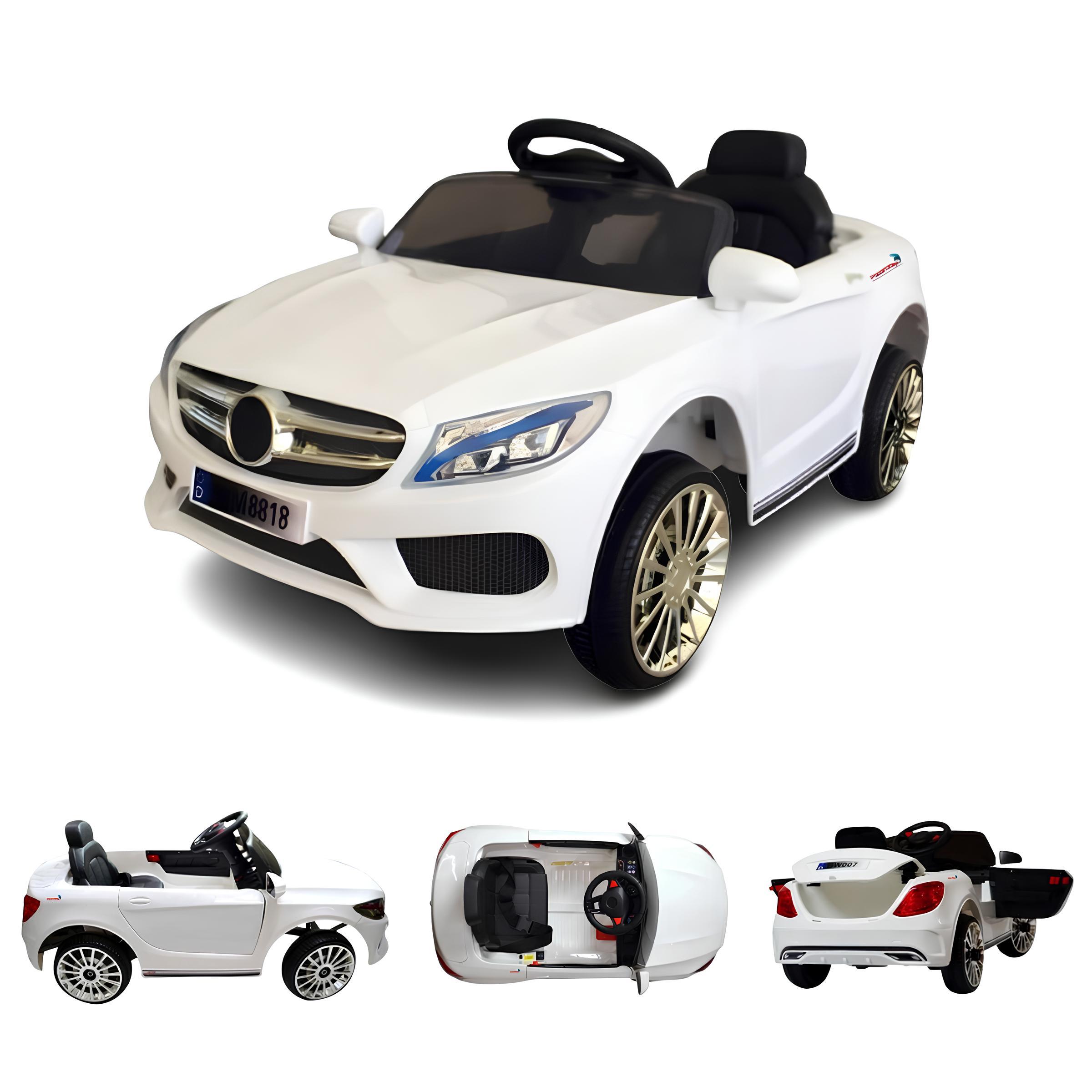 Miniatura Mini Carro Elétrico Infantil 6V Com Luz Buzina Controle