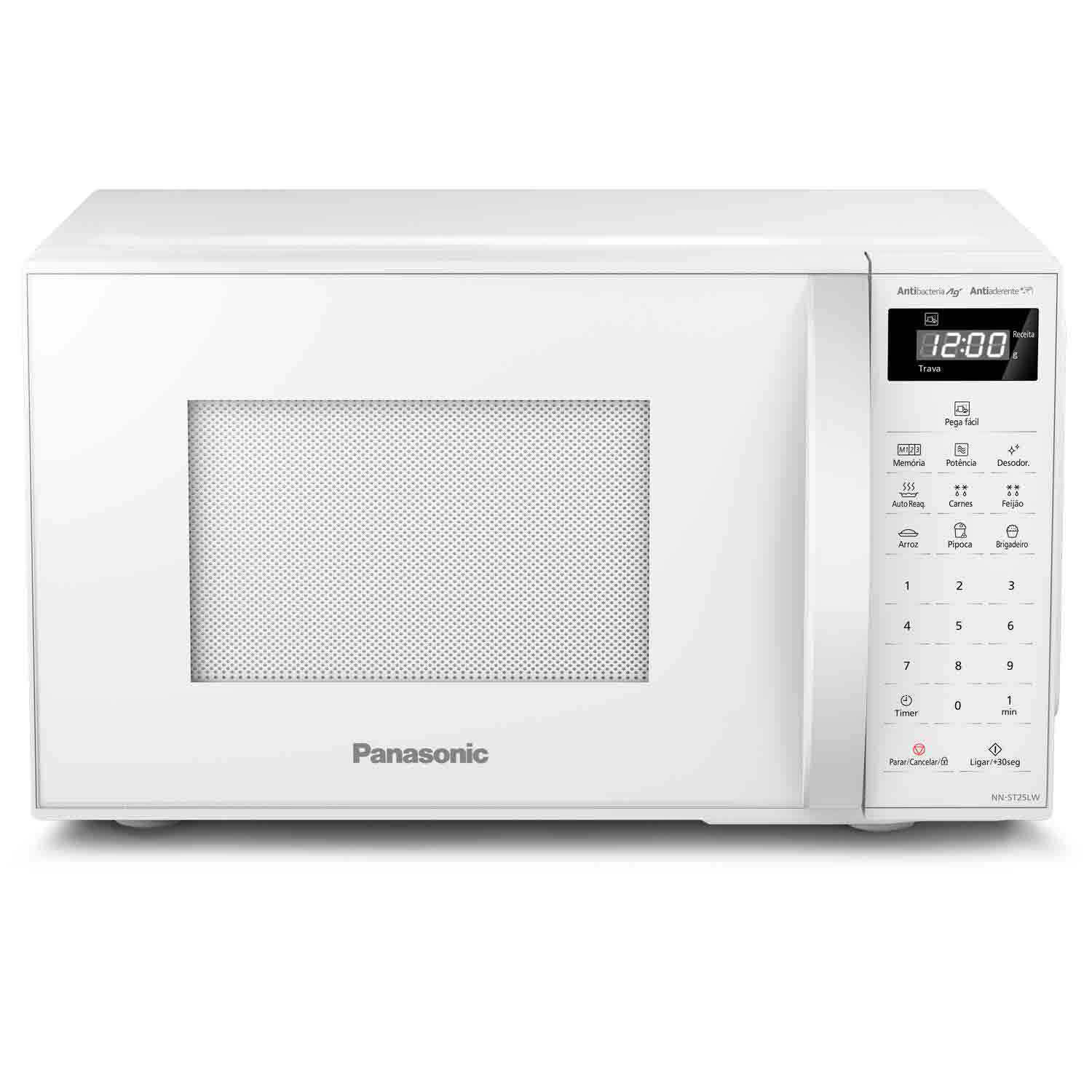 Miniatura Micro-ondas de Mesa Panasonic com 21 Litros de Capacidade Branco - NN-ST25LWRU 220