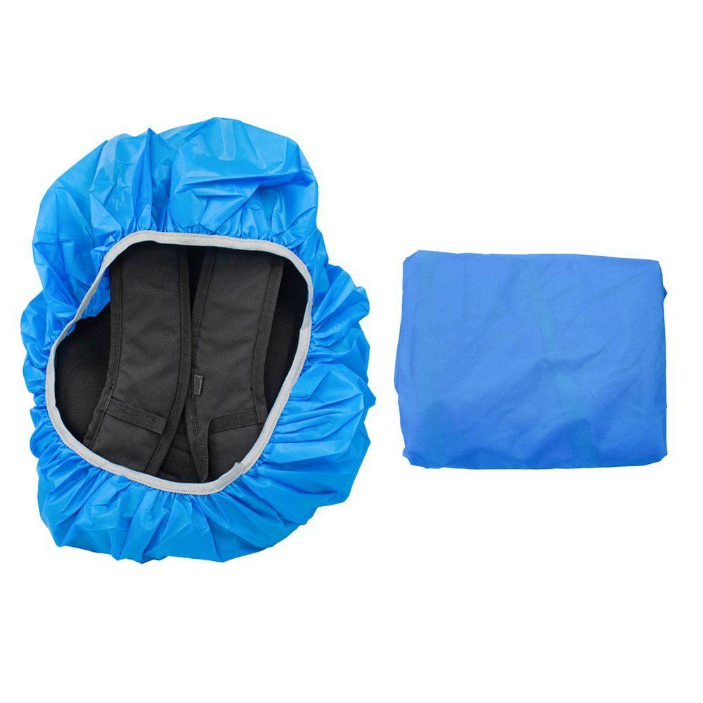 Miniatura Capa De Chuva Para Mochila Impermeavel Motoboy Viagem Mala Elastico Azul