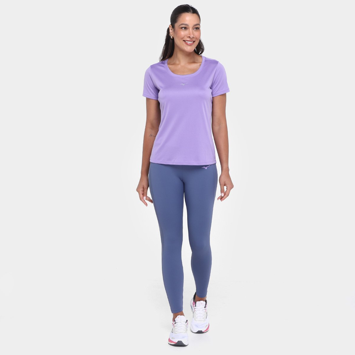 Miniatura Calça Legging Mizuno Soul N.III Feminina Lilás - G