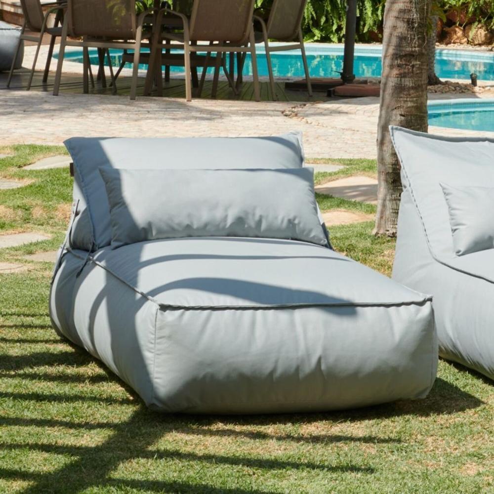 Miniatura Chaise em Outdoor com Encosto Móvel Taipe Cinza