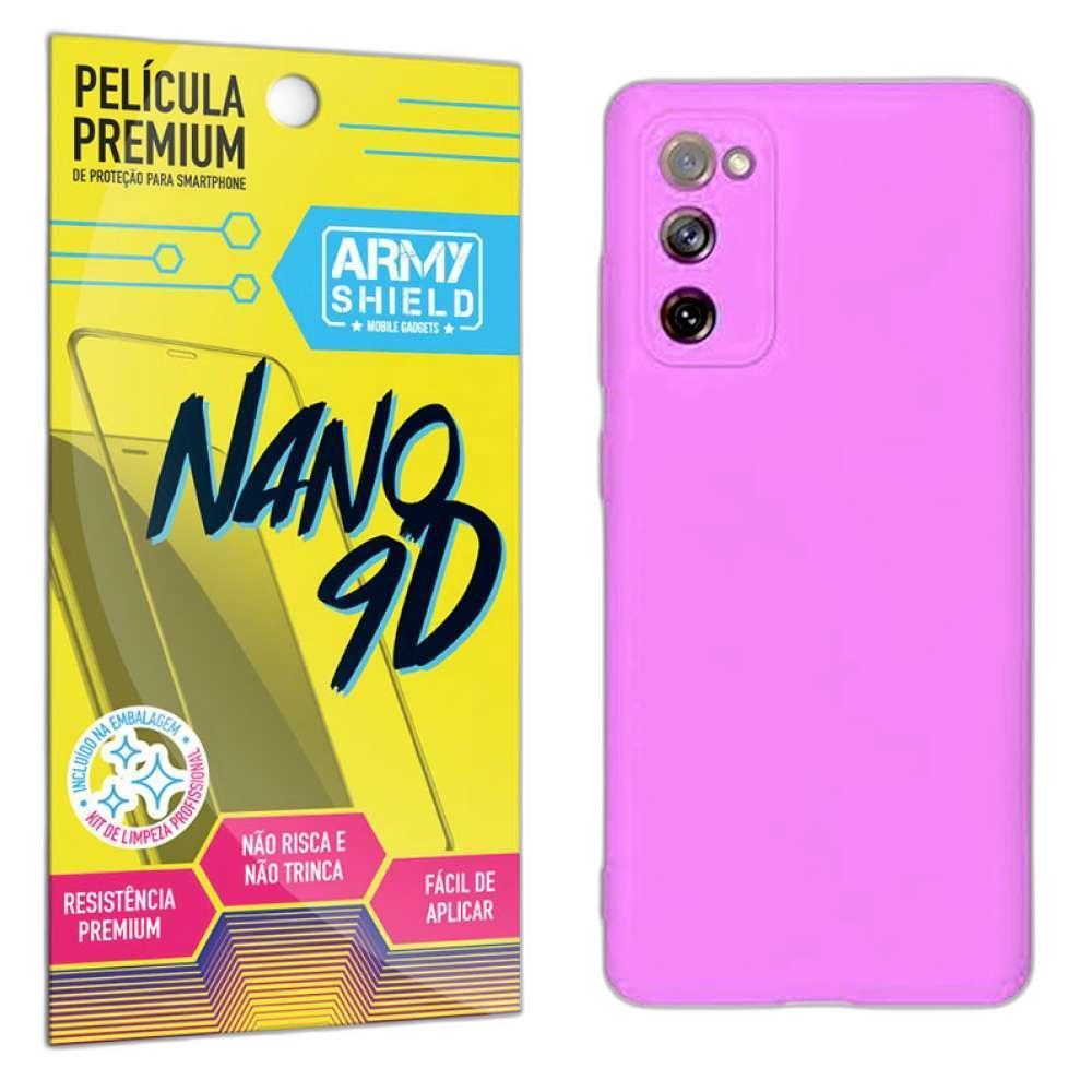 Miniatura Capinha Pink Samsung Galaxy S20 FE + Película Nano Cerâmica