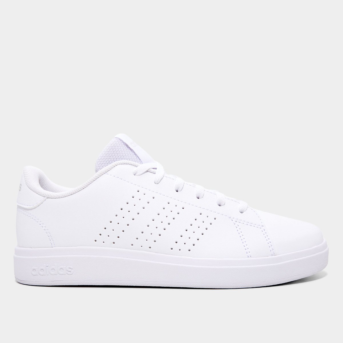 Miniatura Tênis Infantil Adidas Advantage Base 2.0 Off White - 33