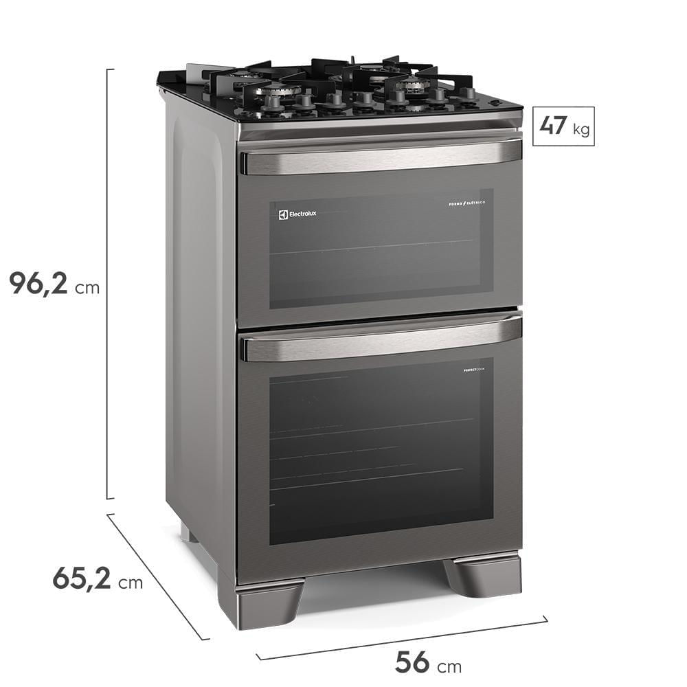 Miniatura Fogão de Piso Electrolux de 04 Bocas Experience com PerfectCook360 Prata - FE4DC 110