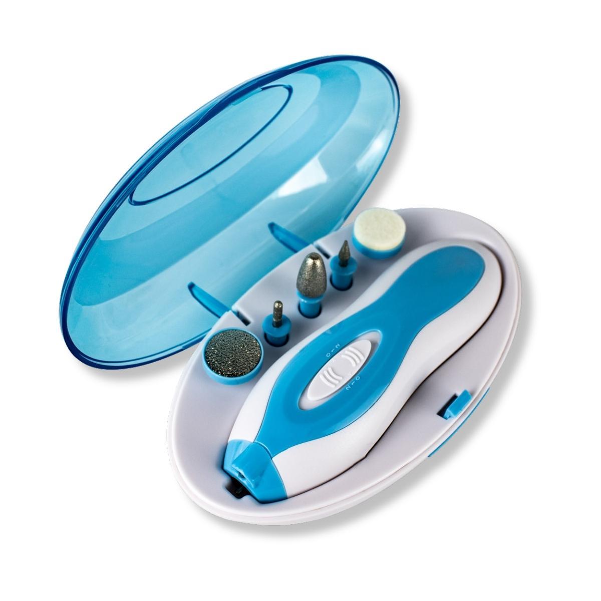 Miniatura Kit Lixadeira Elétrica Recarregável Unhas Pé Mão + 5 Brocas