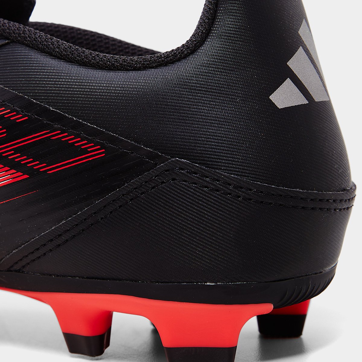 Chuteira Campo Adidas F50 Club Unissex Preto+Vermelho - 37