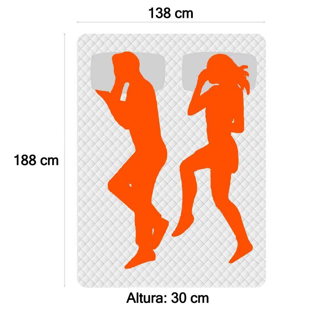 Colchão Castor Casal Molas Premium Tecnopedic 138x188x30