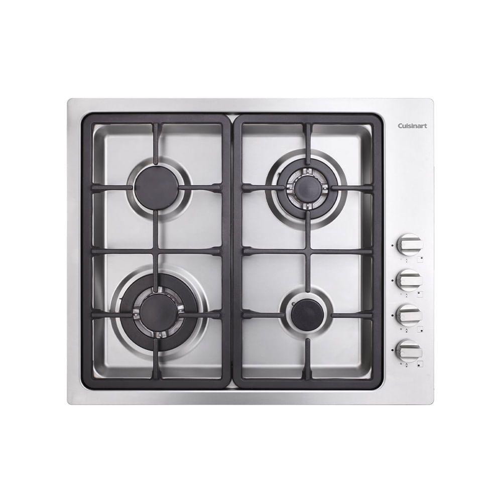Miniatura Cooktop A Gás 4 Queimadores 60cm 220v Cuisinart Arkton Aço Inox