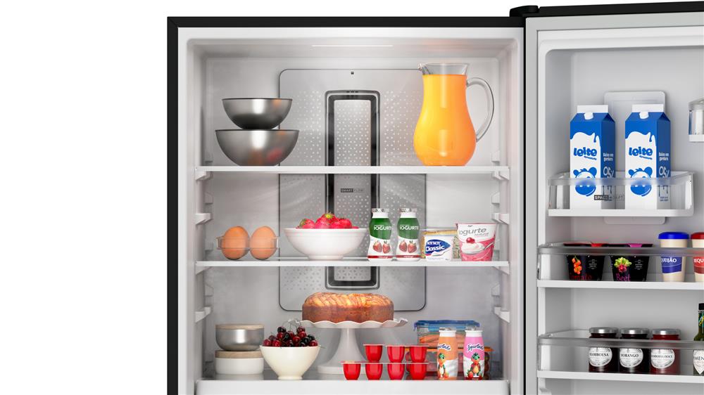 Geladeira Brastemp Frost Free Inverse A+++ 461 litros cor Black Inox com tecnologia Inverter e Freeze Control Advanced - BRE59FE 110V