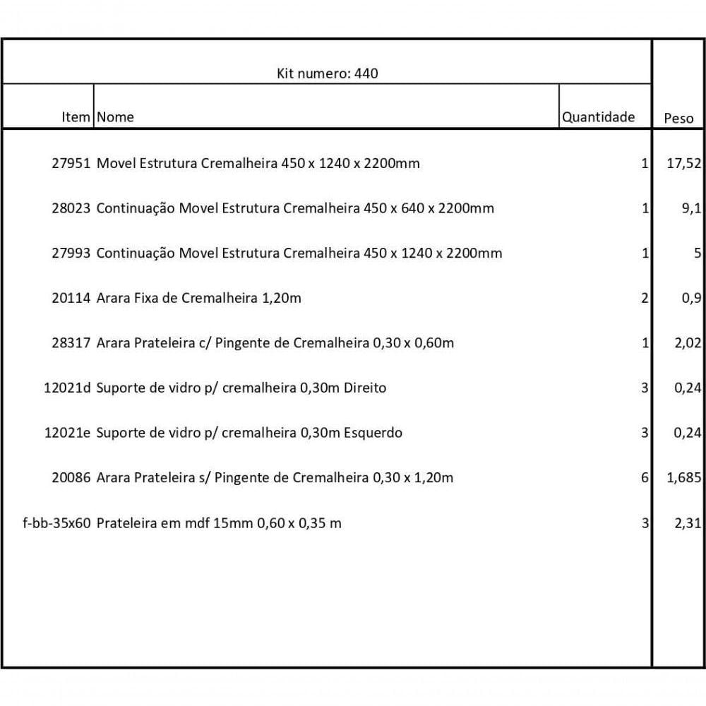 Miniatura Closet Araras, Guarda Roupas Aberto Industrial Com 21 Peças Preto Fdprp440