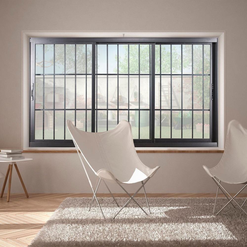 Miniatura Janela de Correr 3 Folhas com Vidro Liso 120x200cm