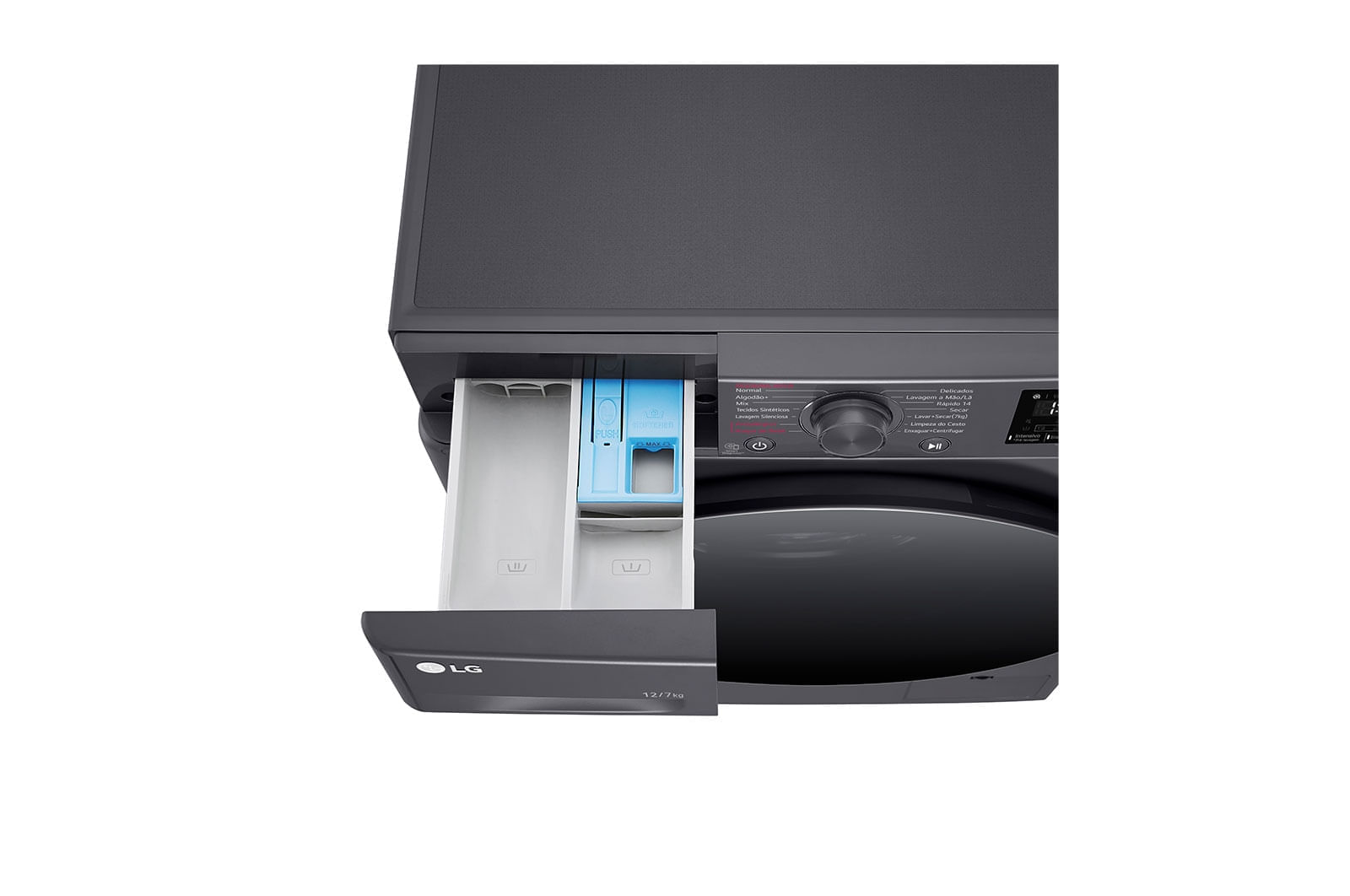 Lava e Seca LG VC5 12kg Titanium com Inteligência Artificial AIDD™ (CV3012MC5A) - 220v