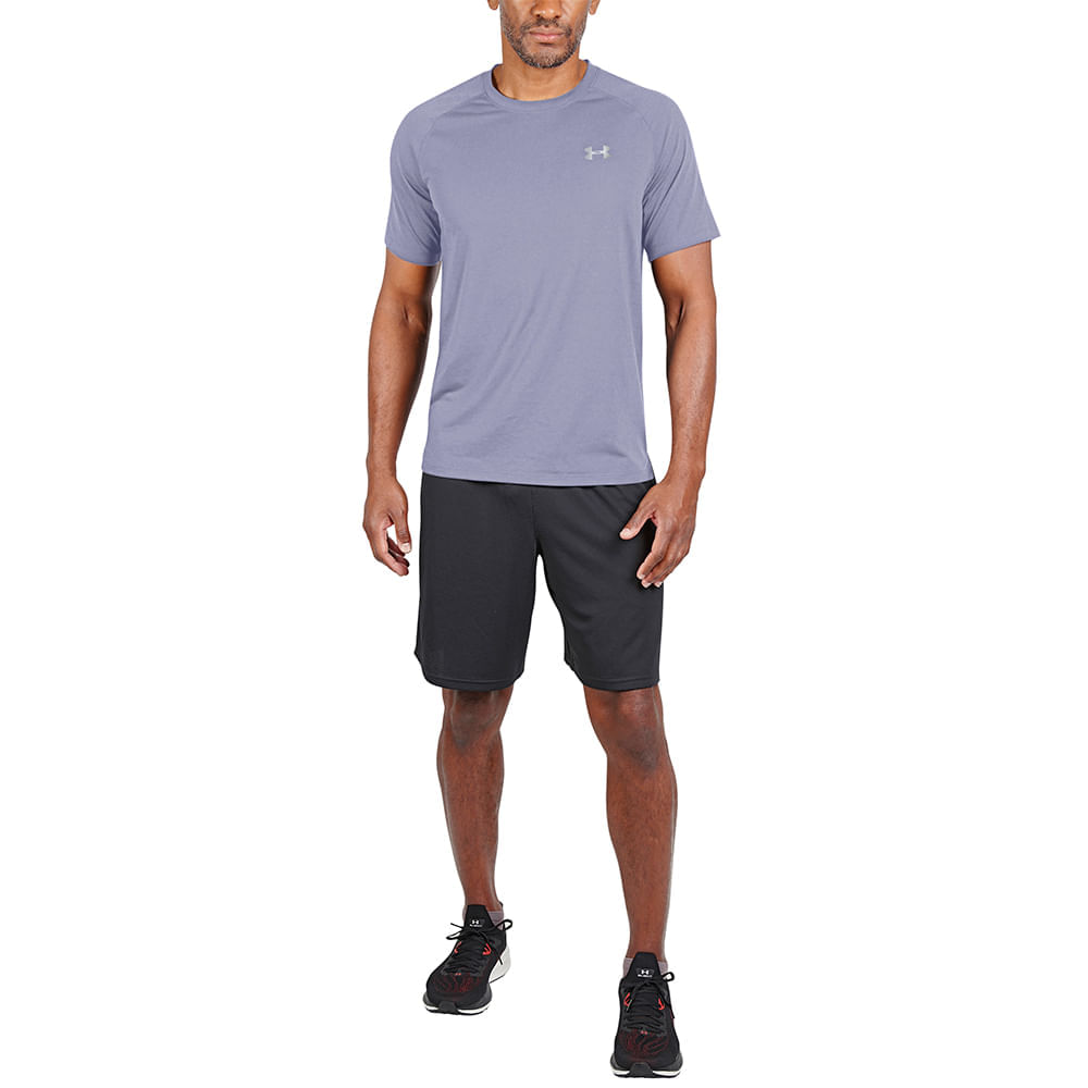 Miniatura Camiseta de Corrida Masculina Under Armour Streaker Run Preto - GG
