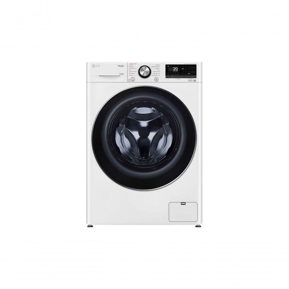 Miniatura Lava e Seca Smart LG VC2 14kg Branca com Inteligência Artificial AIDD Wi-fi Google Assistente ThinQ CV9014WC2A 220V