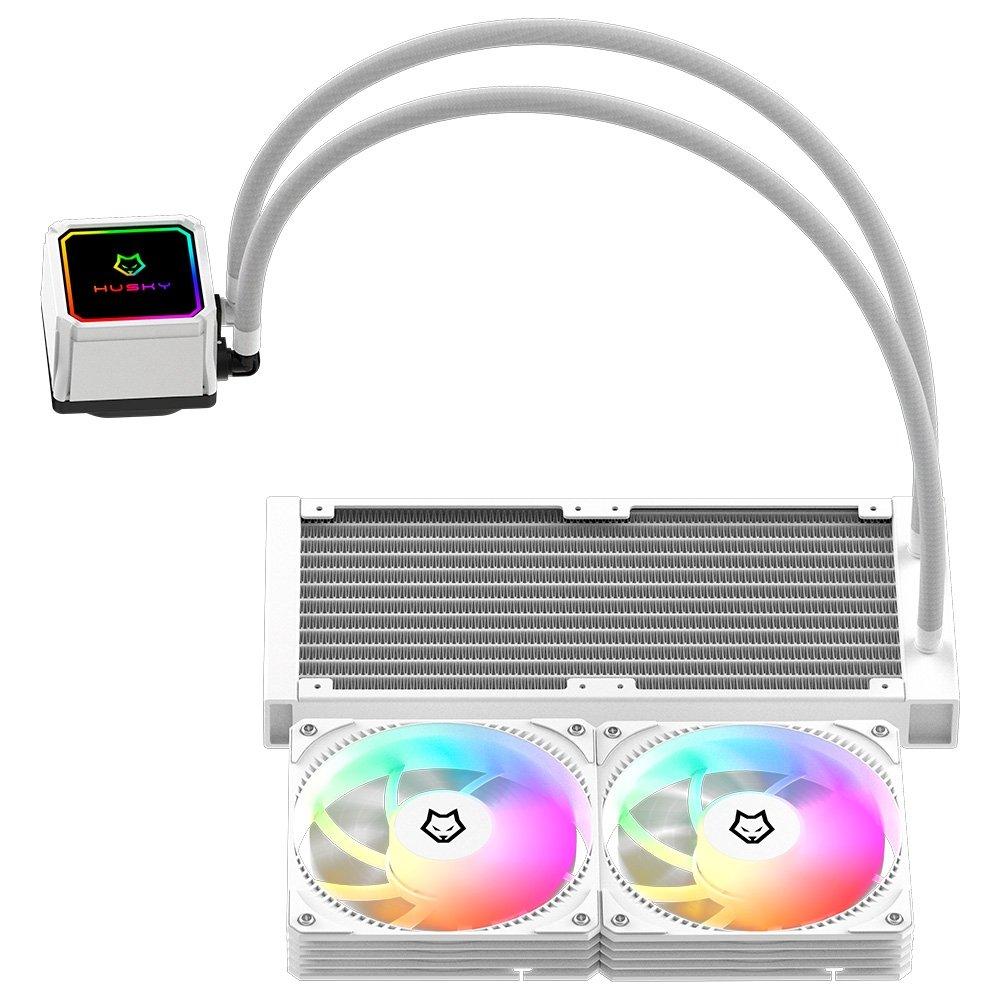 Miniatura Water Cooler Husky Freezy, ARGB, 240mm, AMD e Intel, Branco - HWT200BR