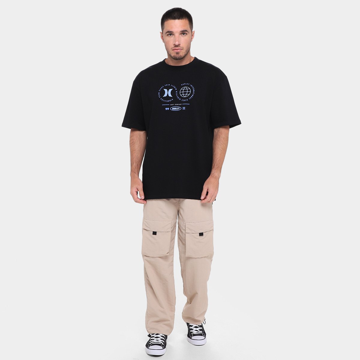 Miniatura Camiseta Hurley ESP Infinity Masculina Preto - G