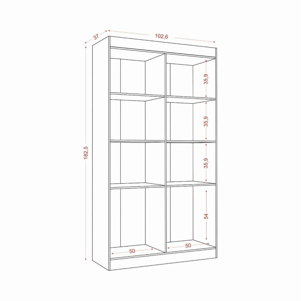 Miniatura Armário Multiuso para Área de Serviço 4 Portas Branco