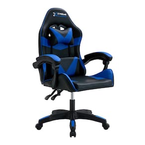 Miniatura Cadeira Gamer Xtreme Conthey Cinesis Ergonômica Reclinável Suporta 150kg PRETA E AZUL