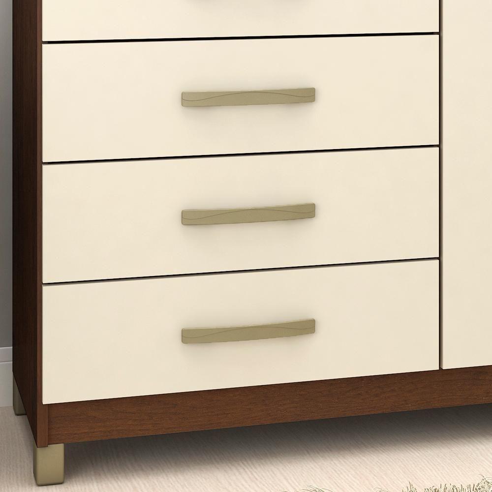 Miniatura Comoda 2 Portas Com Cabideiro Co170 Rustico Champagne Fell Rustico Champagne