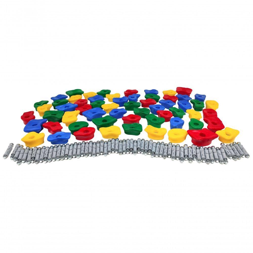 Miniatura Jogo 60 Agarras Parede De Escalada 10m2 Alvenaria/ Concreto