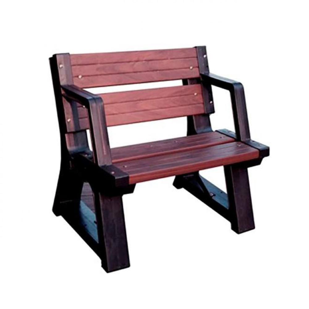 Miniatura Banco de Jardim 1 Lugar 60cm Premium In Brasil Ipê