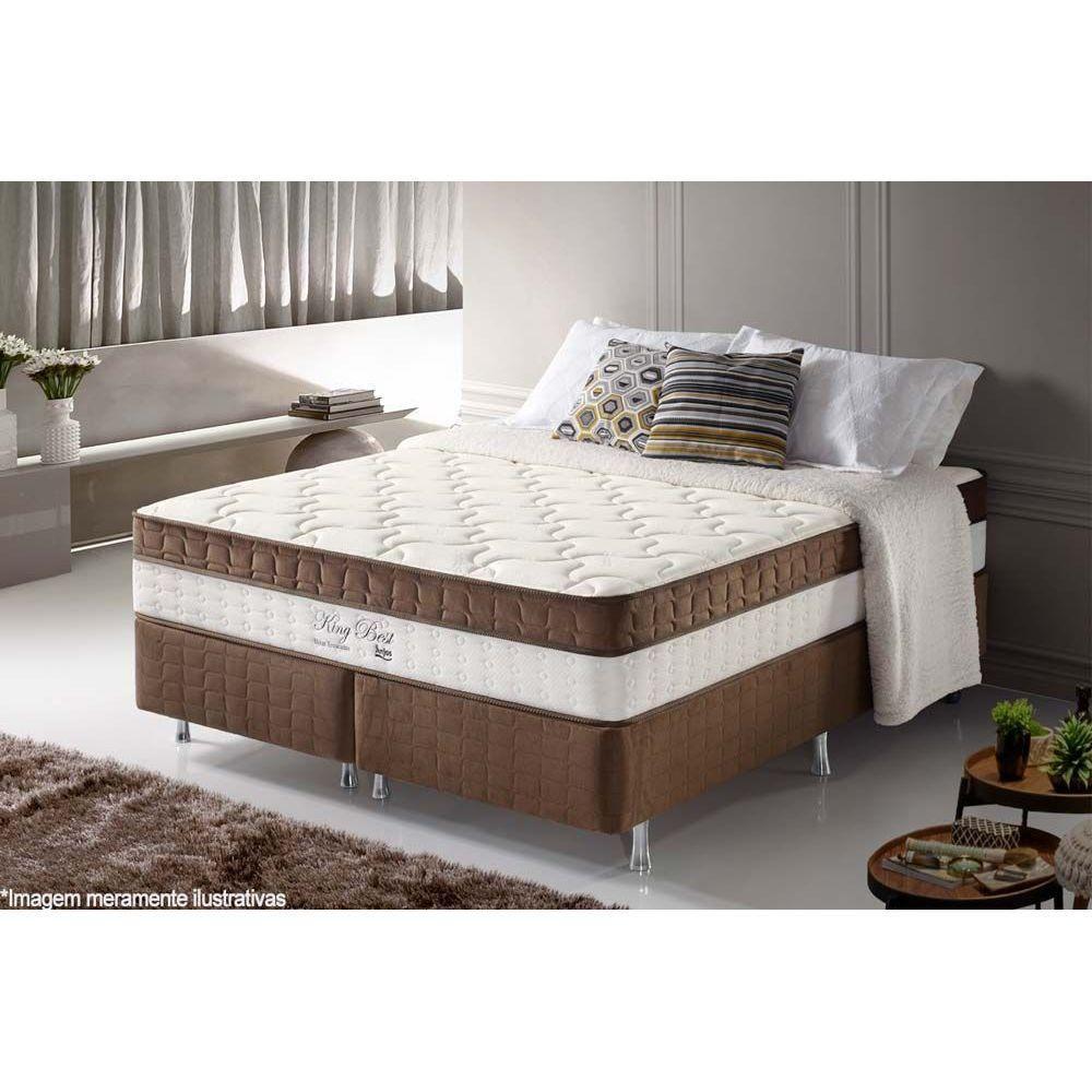 Colchão Solteirão Molas Ensacadas Masterpocket King Best Euro Pillow Brown (96x203x28) - D Angelis Anjos