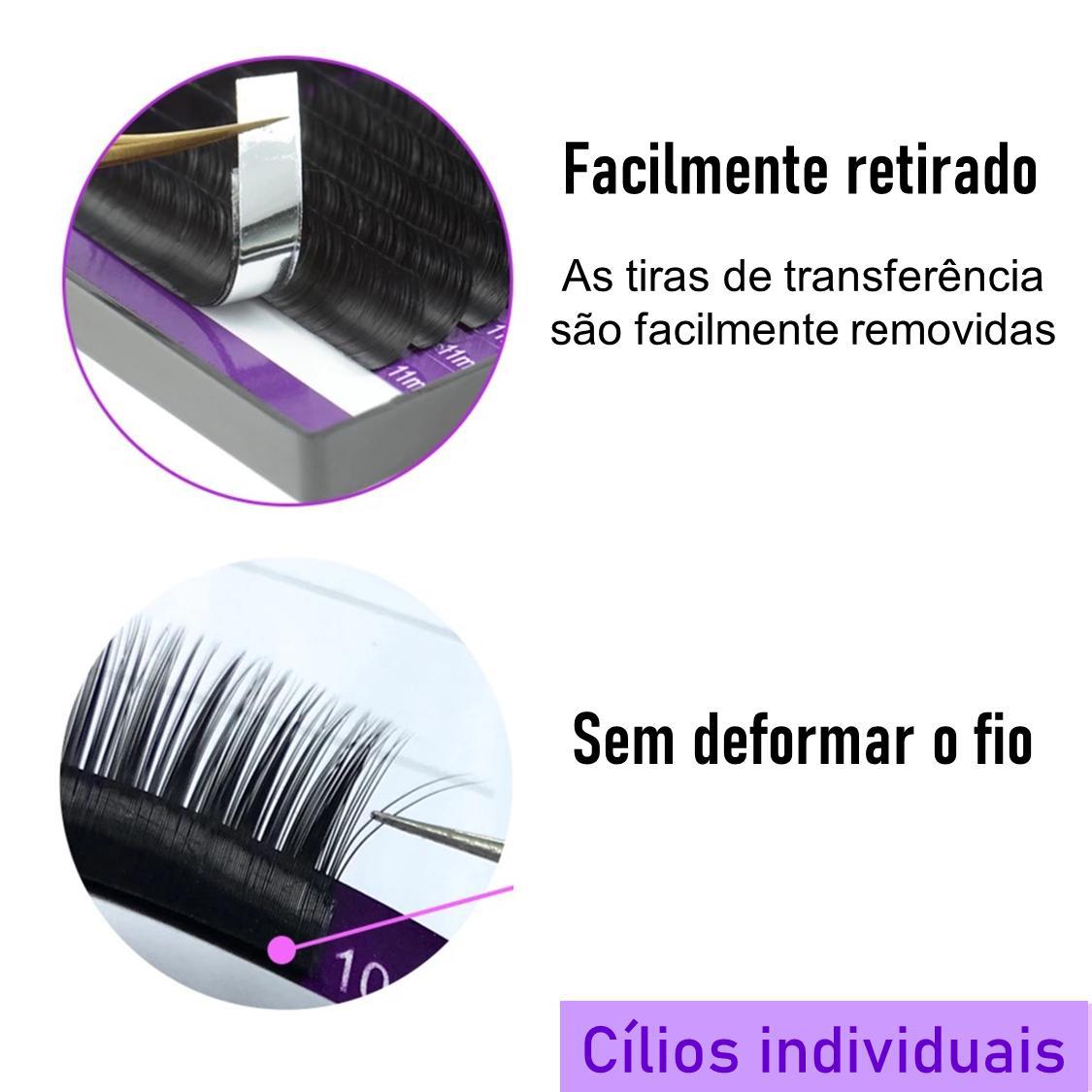 Miniatura Cílios Nagaraku Fio A Fio Kit 5 Caixas 0.05 D 09Mm