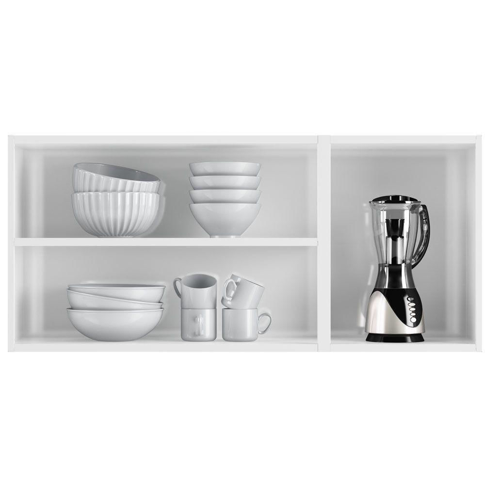 Miniatura Armário Aéreo De Cozinha ágata 3 Portas Com Vidro 817007 Telasul Preto