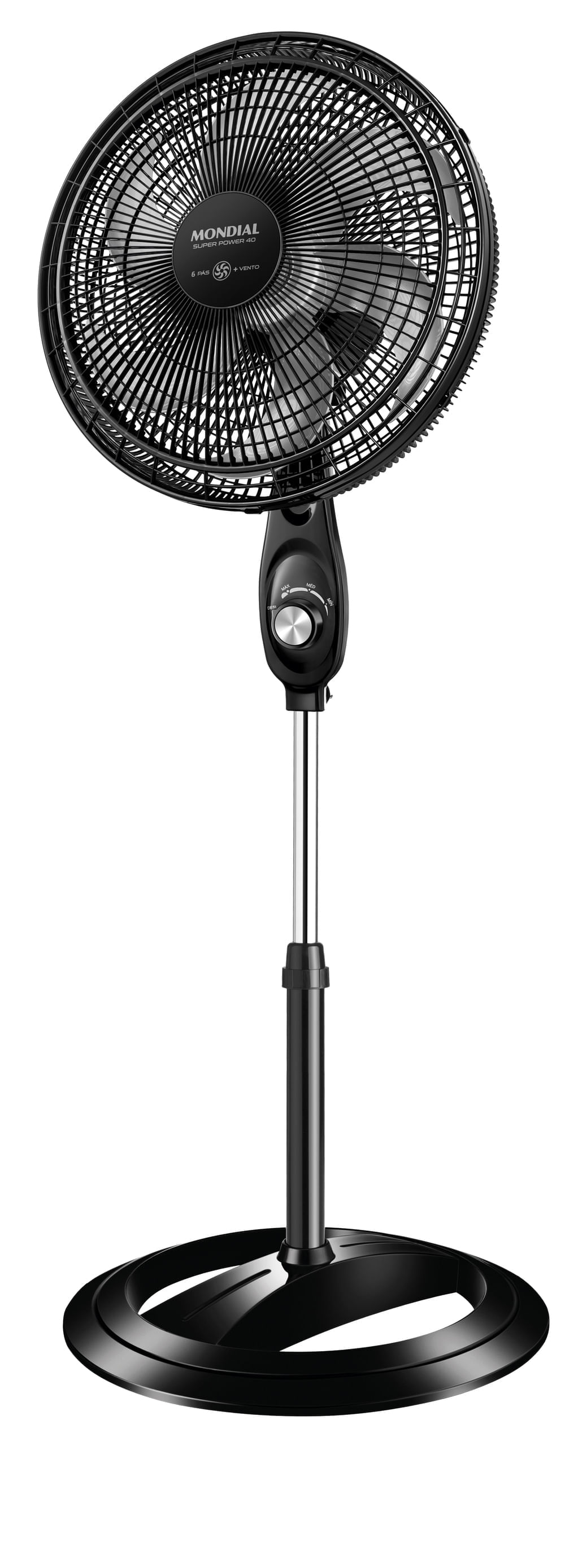 Miniatura Ventilador Coluna Mondial 40cm Super Power  VSP-40C-NB VENT 40CM VSP-40C-NB 127V/60Hz SUPERPOWE