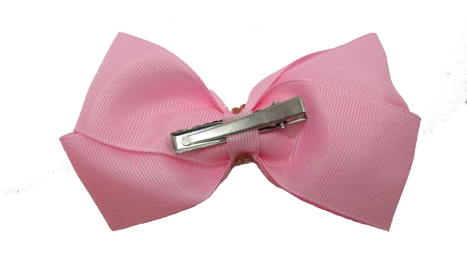 Miniatura Laço Rosa De Cabelo Adulto Elegante De Luxo-No