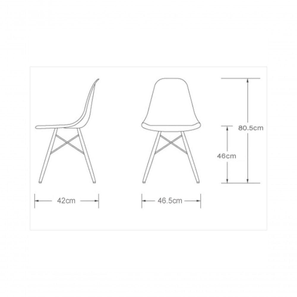 Miniatura Escrivaninha Porto Preto 90cm e Cadeira Eiffel Charles Eames Branco