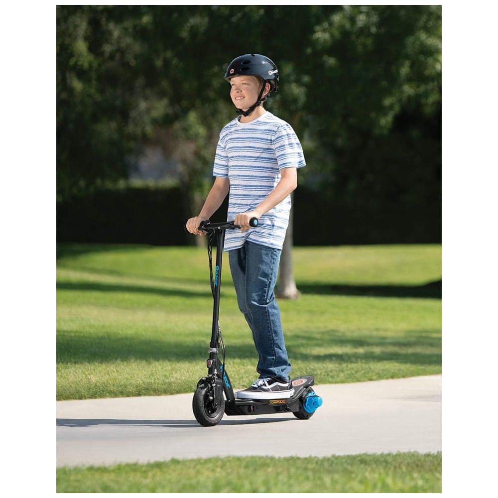 Miniatura Patinete Elétrico Scooter 17 kmh, para até 54 kg e Maiores de 13 Anos, e, RAZOR 13111293, Preto