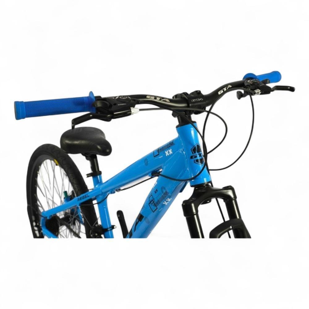Bicicleta Aro 26 Gta Rebel Freeride 21v Shimano Freio A Disco Do Grau - Azul Azul/preto