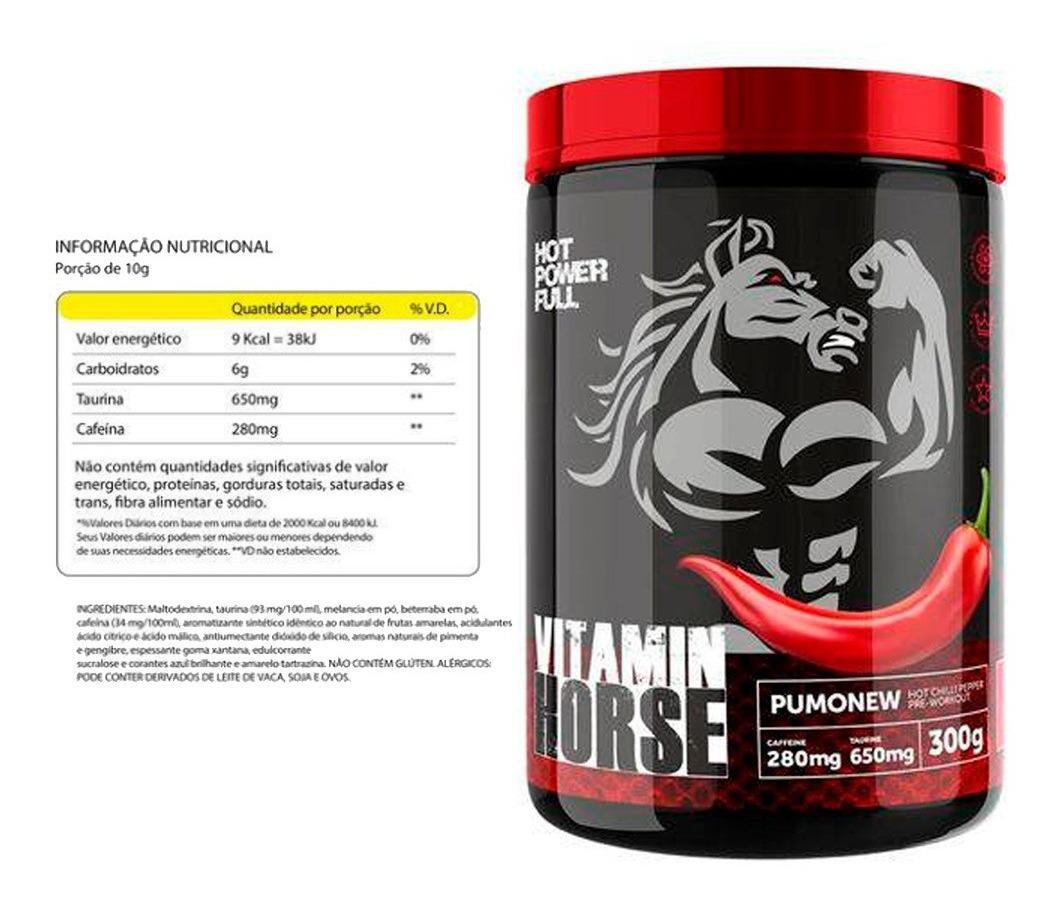 Miniatura Pumonew Pré Treino Do Cavalo Novo Sabor Energético 300G