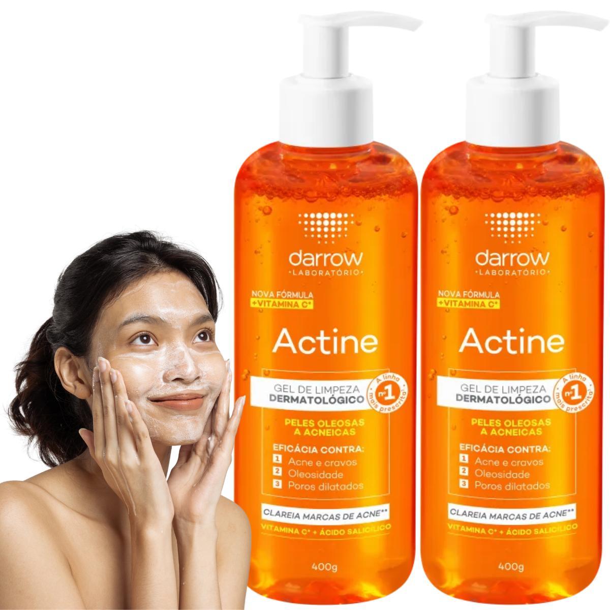 Miniatura Kit Actine Darrow Gel De Limpeza Vitaminac Antioleosidade